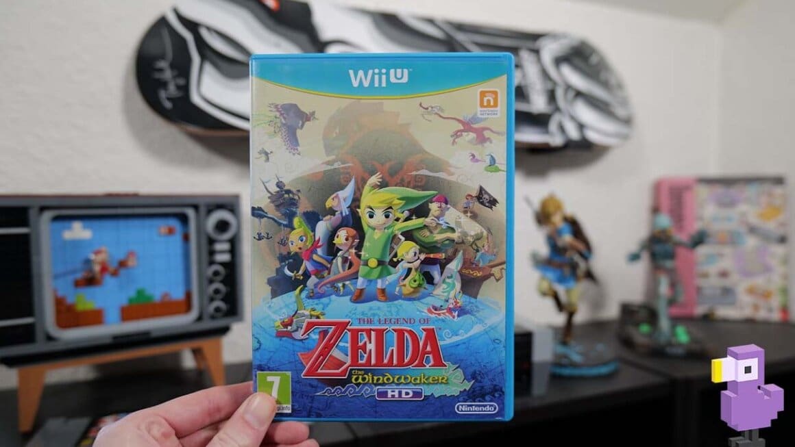 Rob holding up his copy of Wind Waker HD