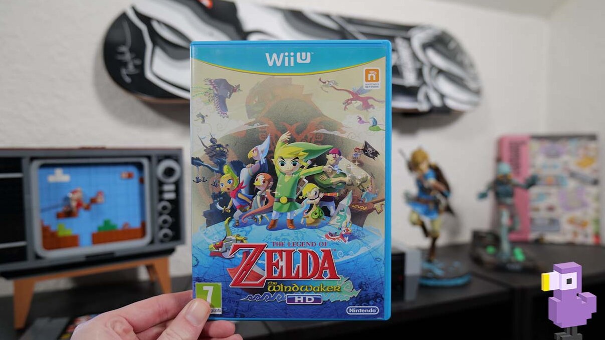 Rob holding his copy of Wind Waker HD