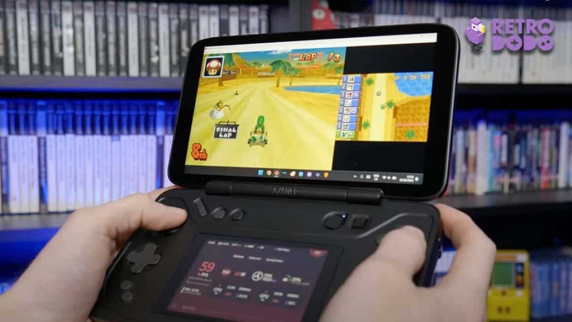 Nintendo DS screens both showing on the same screen