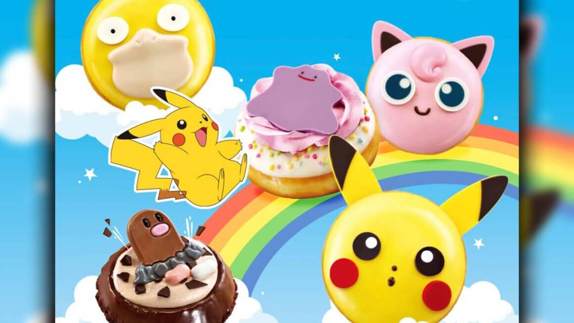 Images of Pokemon Doughnuts at Krispy Kreme