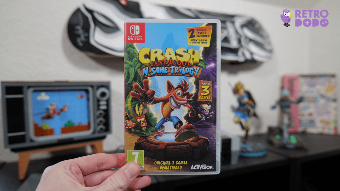 Crash Bandicoot N. Sane Trilogy (2018) game case