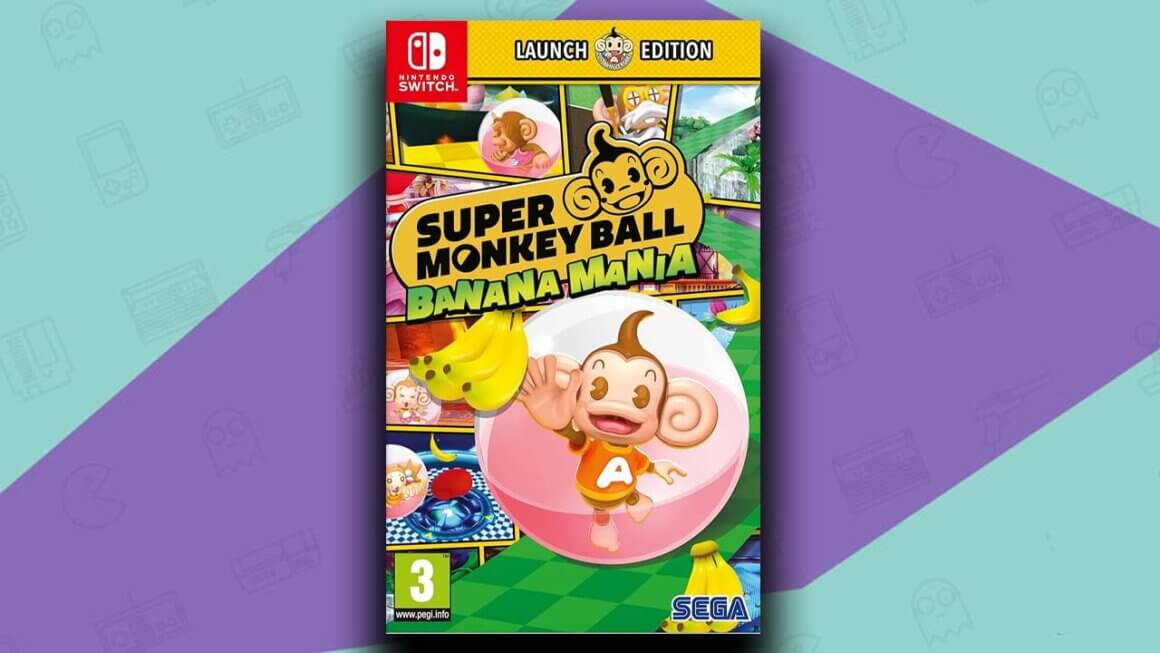 Super Monkey Ball: Banana Mania game art for the Nintendo Switch