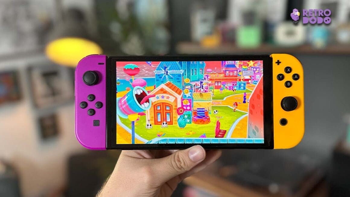 Brandon's Switch with Rainbow billy playing