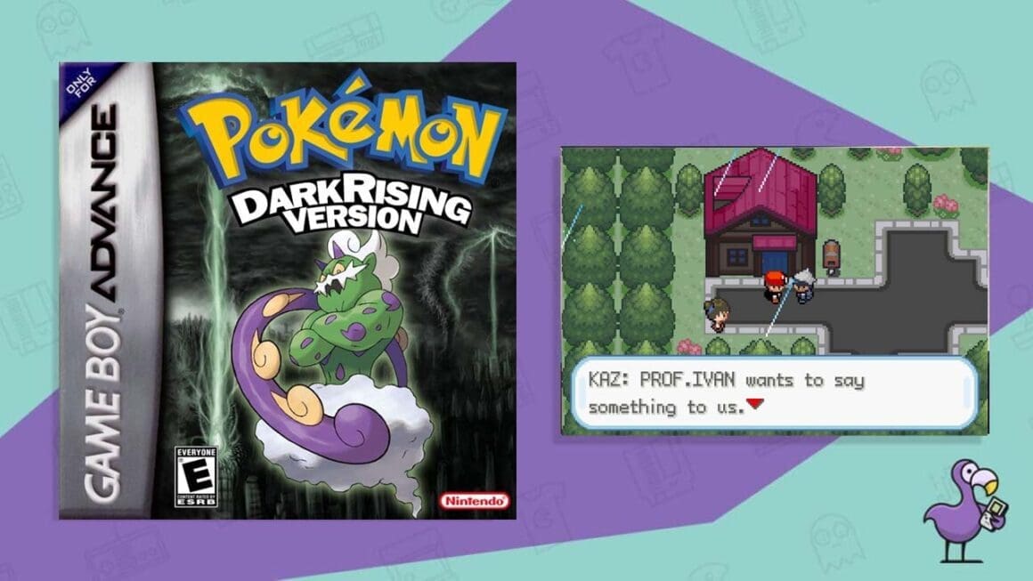 Pokemon Dark Rising game box and gameplay