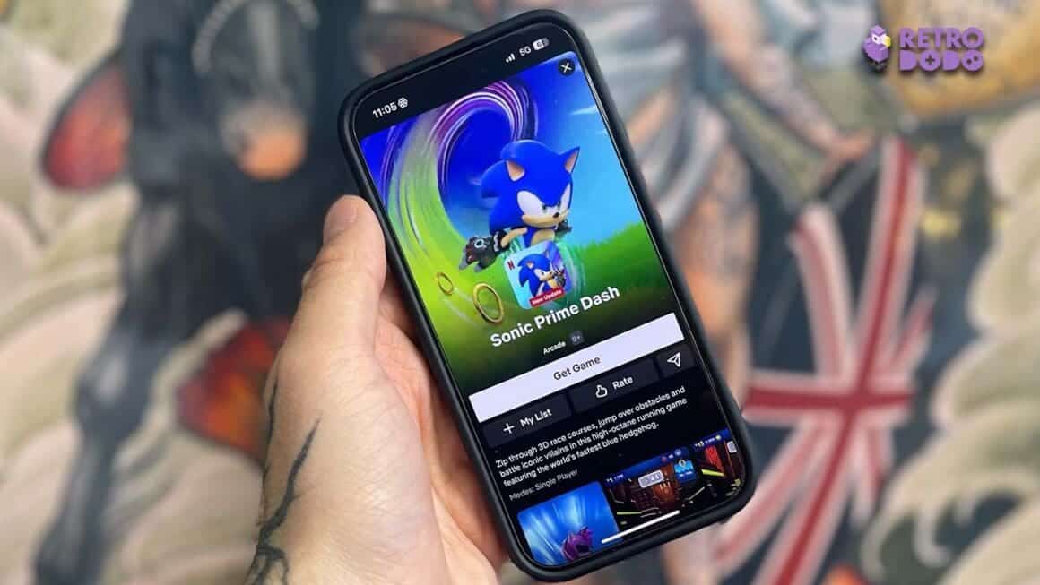 Sonic Prime Dash on Seb's Netflix app