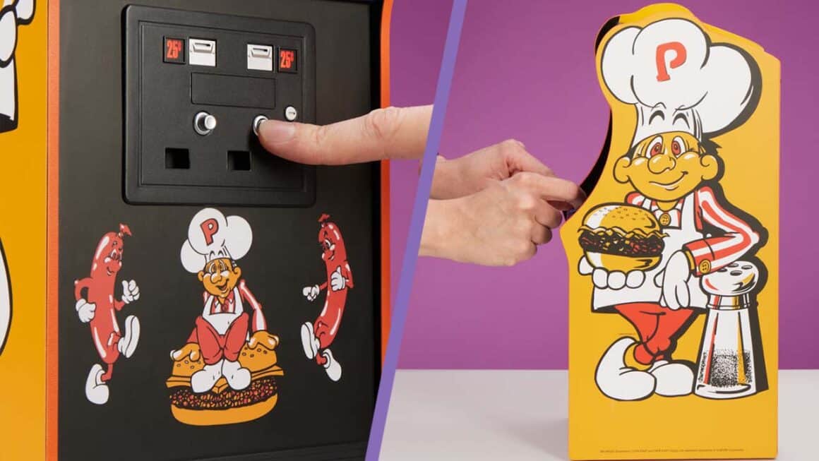 BurgerTime coin slot and side-panelling