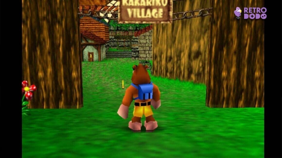 Banjo going into Kakariko Village from Ocarina of Time