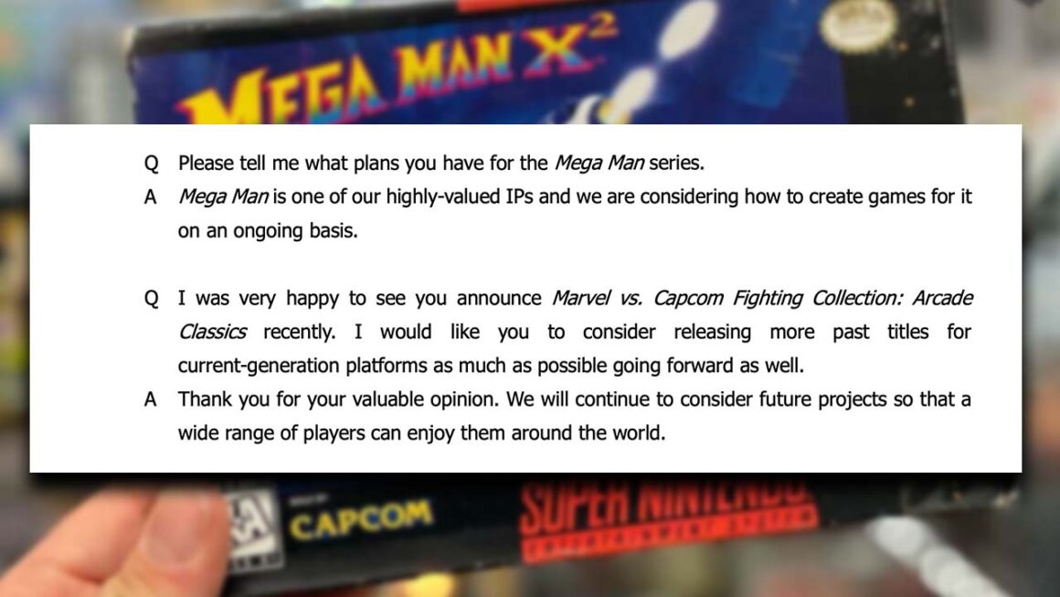 A comment from the Capcom Annual Sharholders meeting at Capcom on the future of Mega Man games