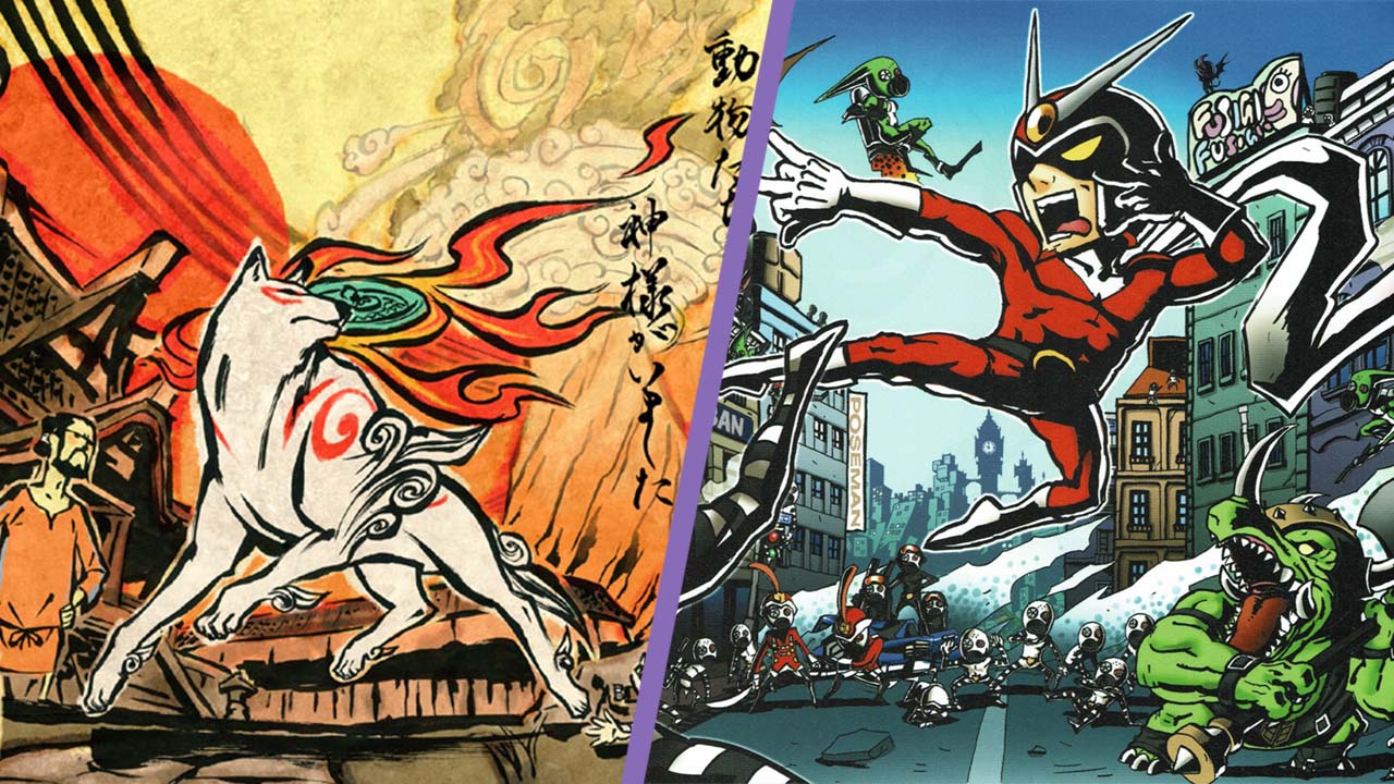 Promo images from Okami and Viewtiful Joe