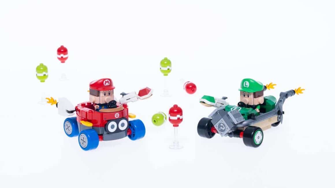 Baby Mario & Baby Luigi LEGO with lego baloons and shells