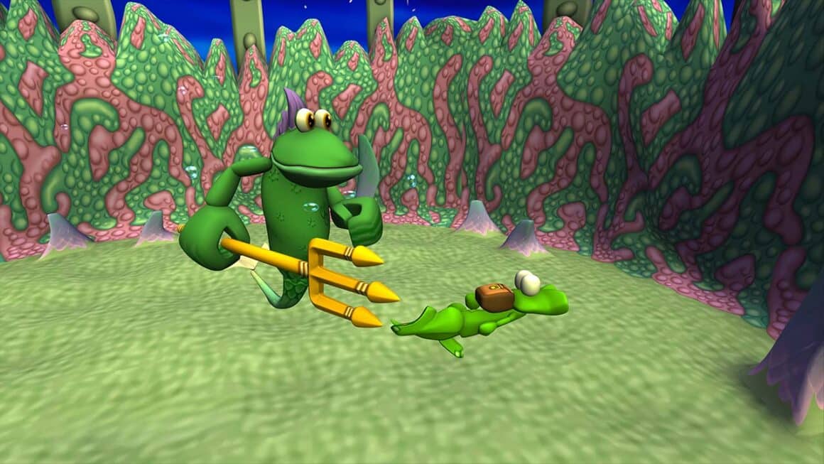 Screenshot from Croc Legend of the Gobbos remastered which shows how smooth and updated the graphics are