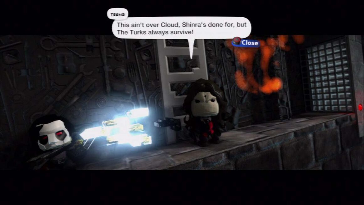 Tseng from Final Fantasy 7 in LittleBigPlanet 2 form