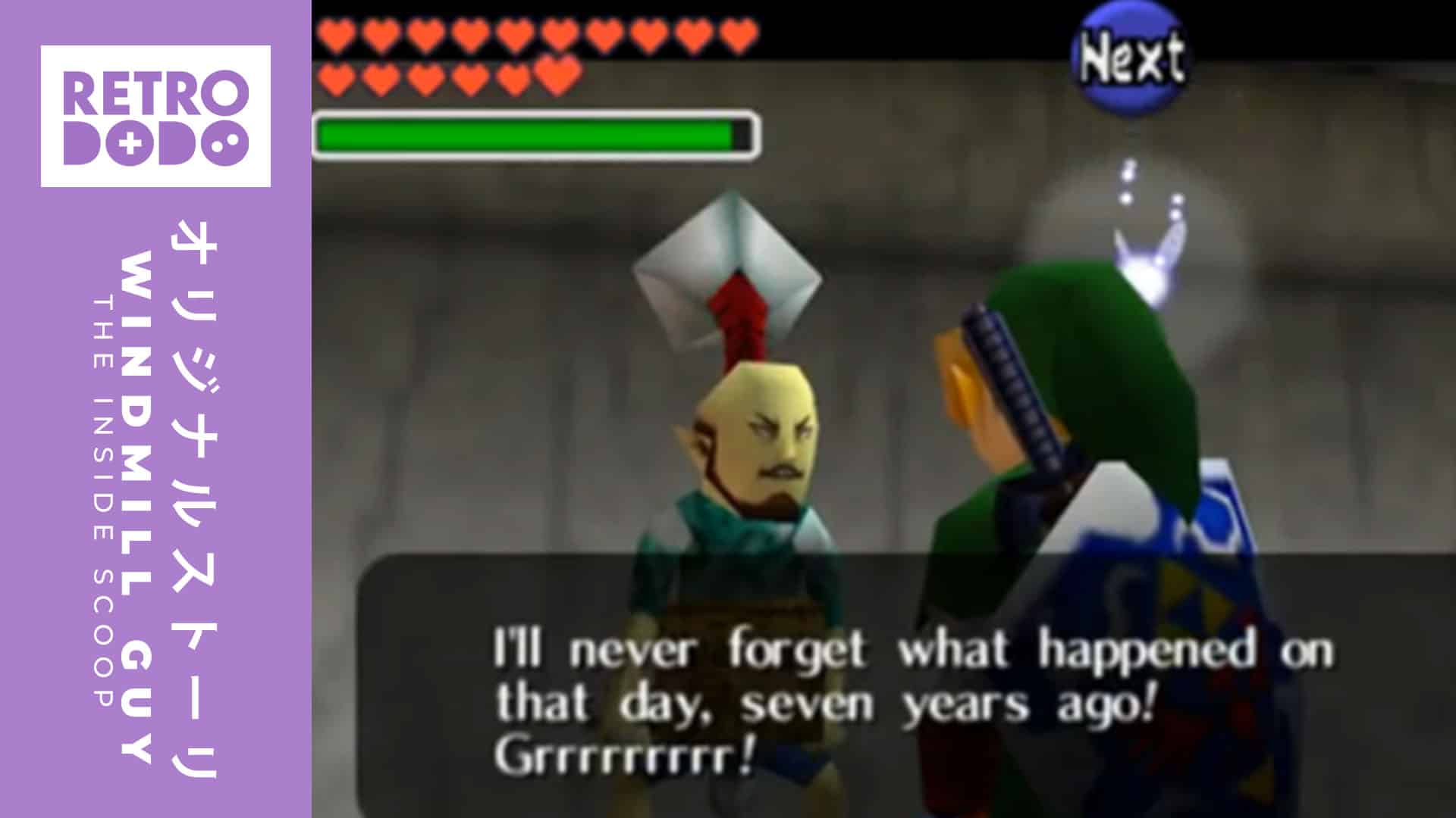 Windmill Guy talking with Link in Ocarina of Time