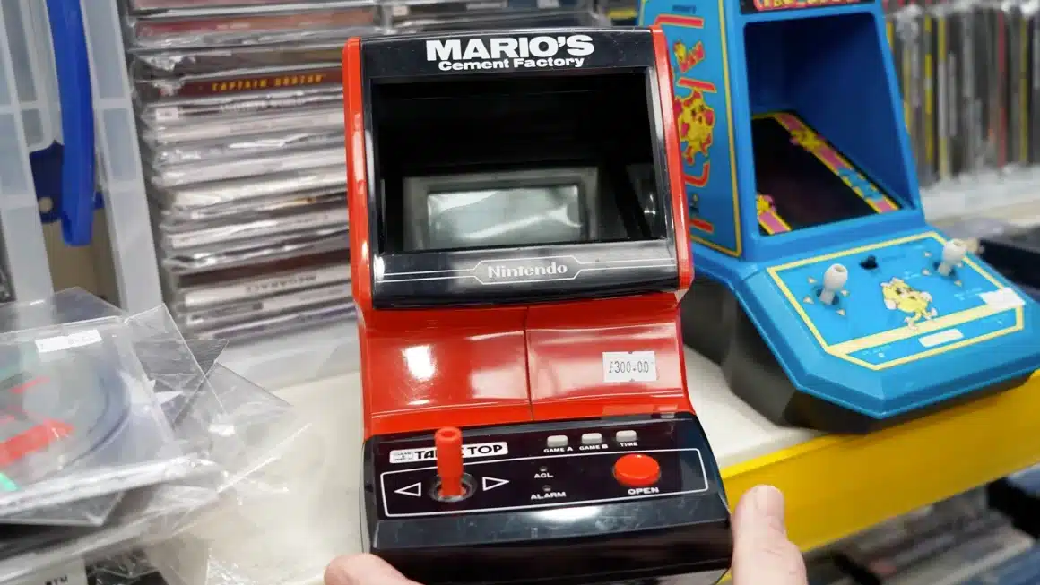 mario's cement factory game and watch table top