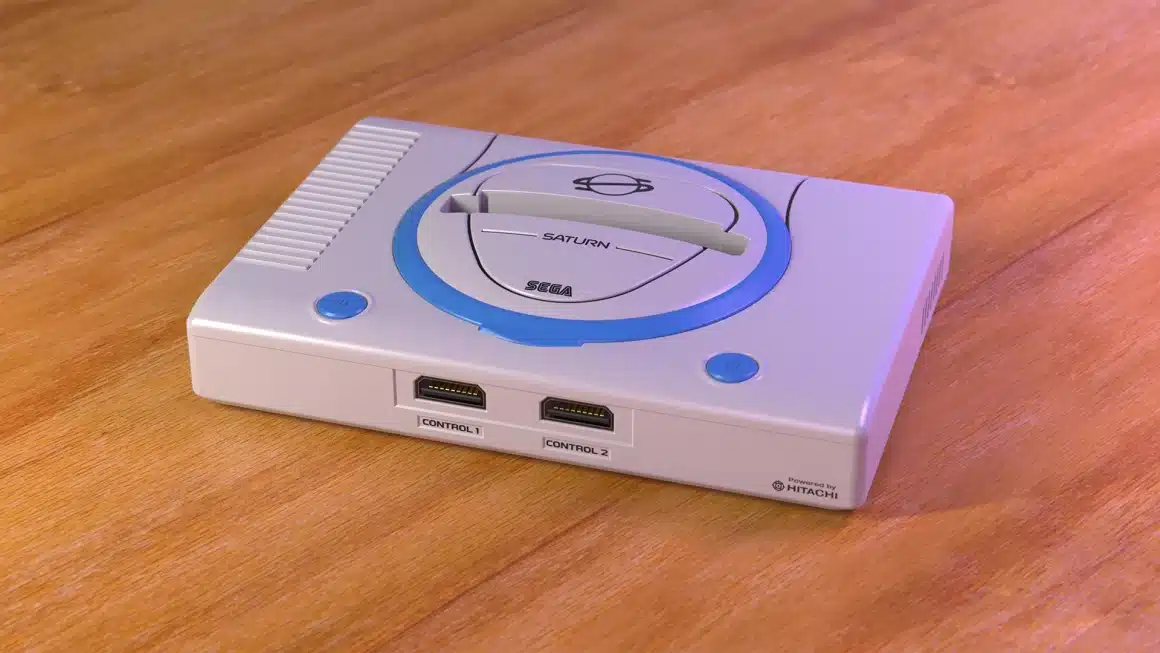 sega saturn slim blue