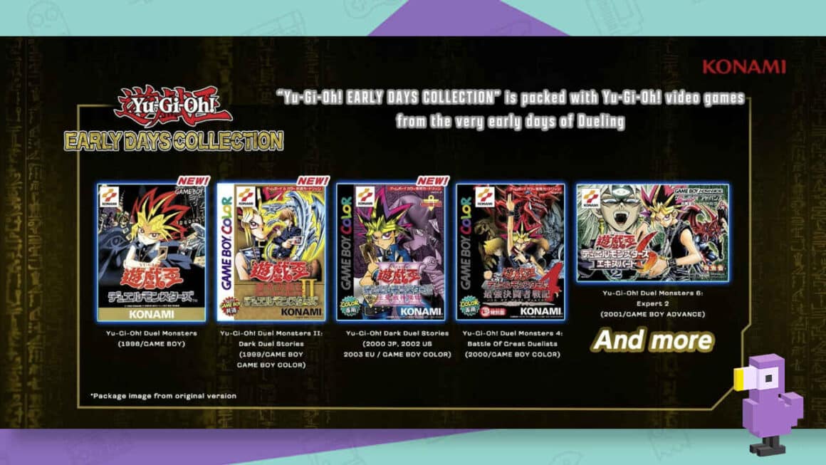 Yu-Gi-Oh Early Days Collection Revealed Games