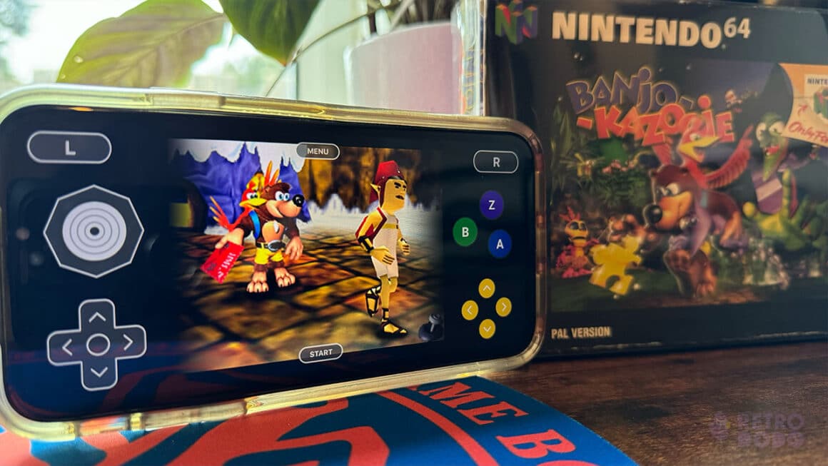 Banjo-Kazooie: Santa's Village next to Seb's copy of Banjo Kazooie