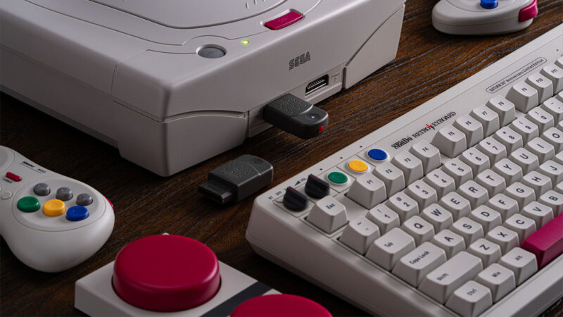 8BitDo products celebrating 30 years of the sega saturn