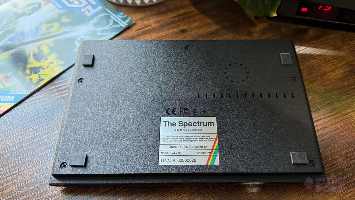 The back serial number on The Spectrum