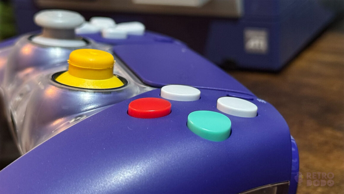 Close up of the buttons on the CubeSense controller