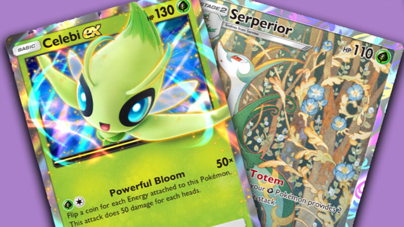 Celebi EX & Serperior cards from seb's collection