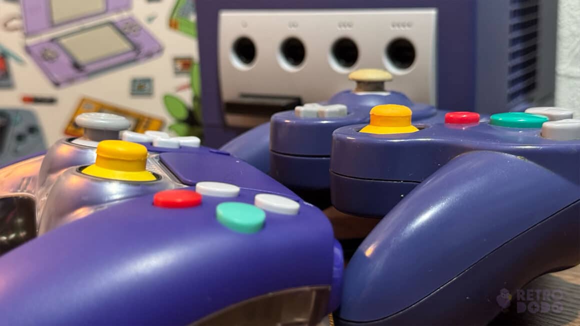 Close up shots of the CubeSense and GameCube remote action buttons