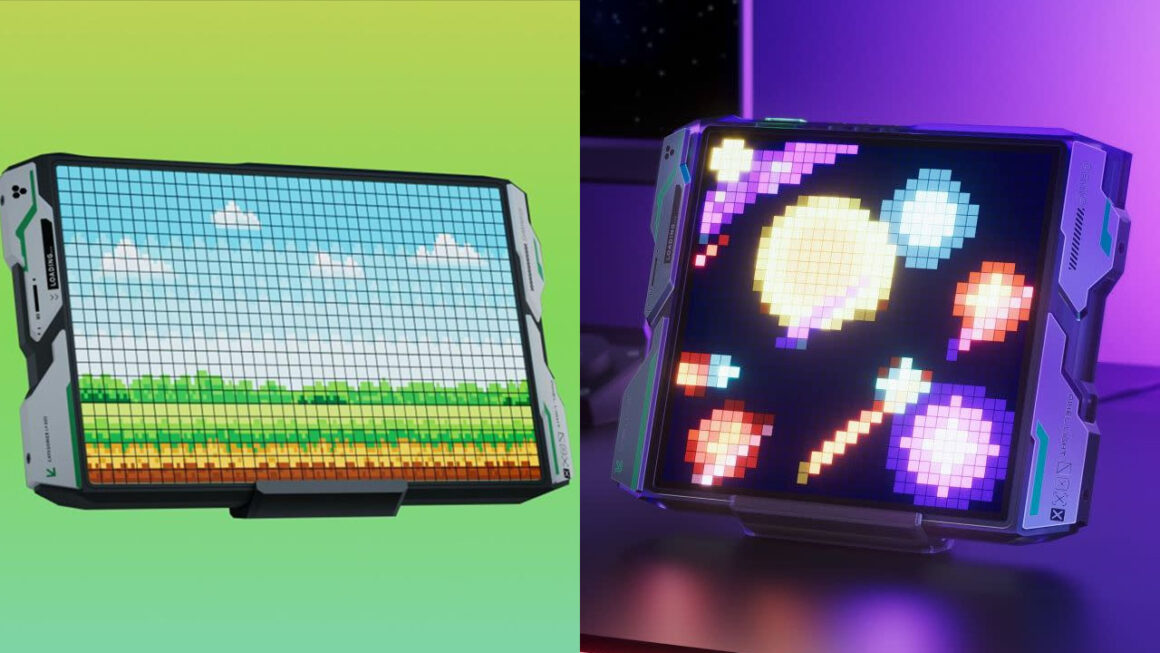 The Govee Retro Gaming Pixel Light in two sizes