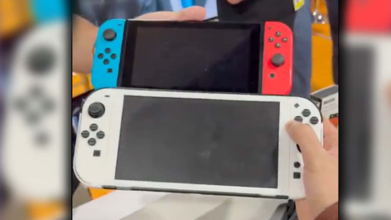 Nintendo Switch 2 mockup by Genki and the old console for comparison