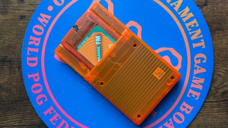 Orange FM cartridge in Seb's Analogue Pocket