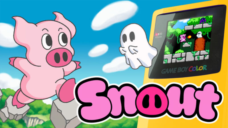 Snout game boy game promo poster