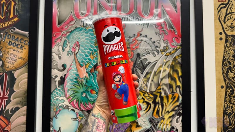 Super Mario Pringles Tube Red